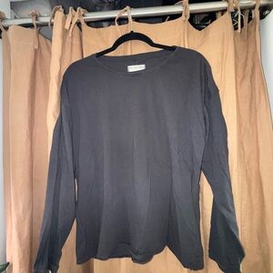We The Free Dark Gray Long Sleeve Tee